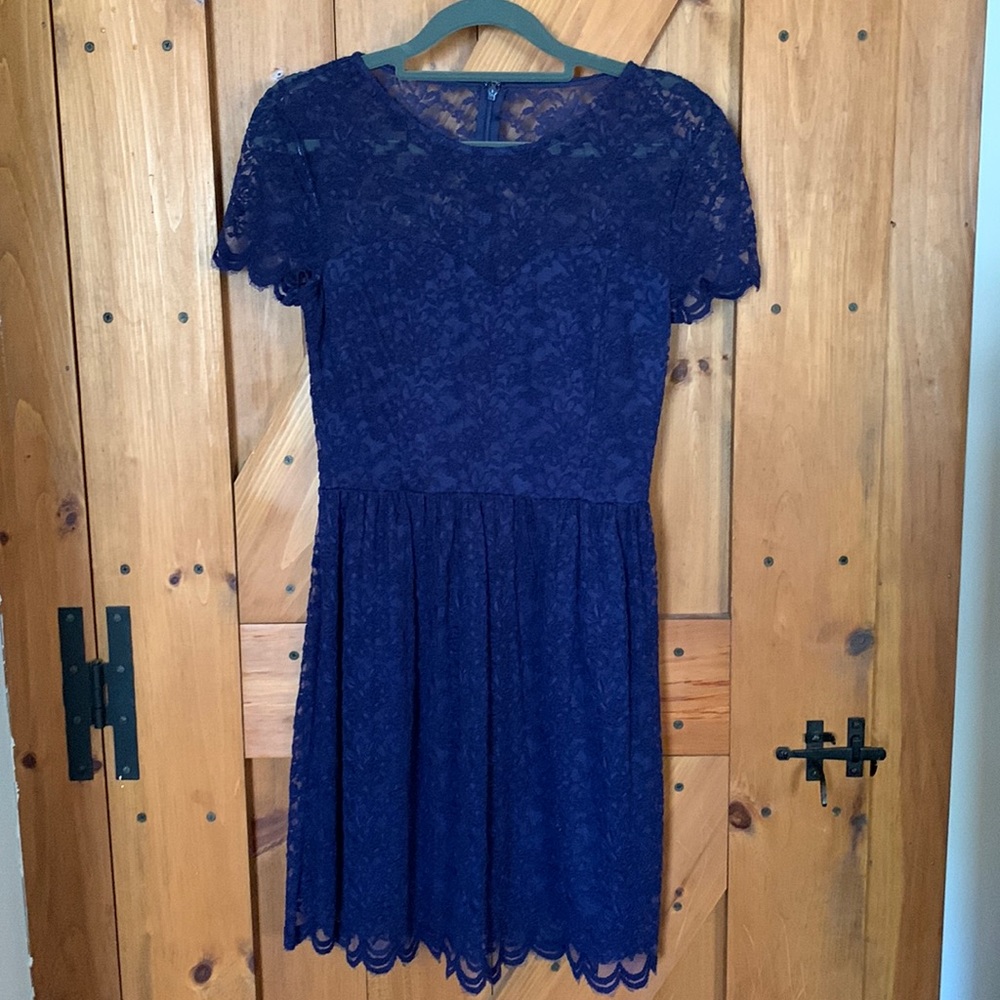 Express lace dress blue size 2